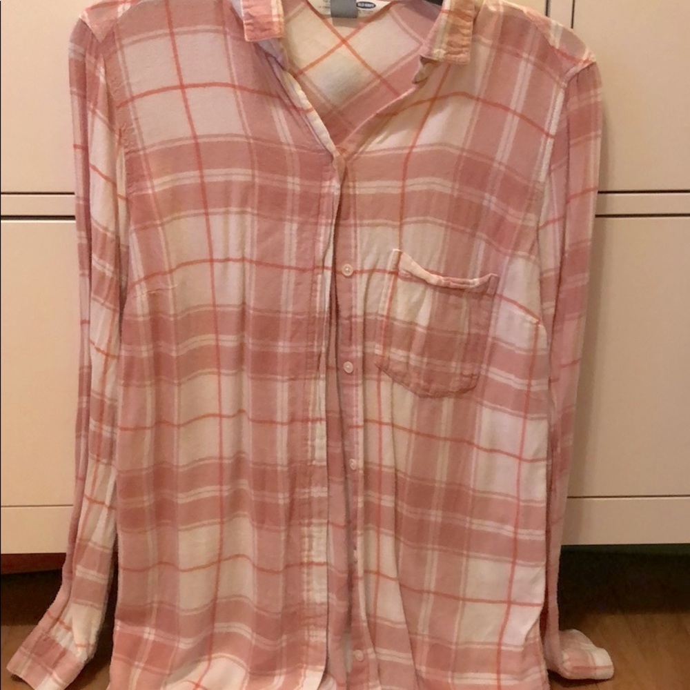 Pink and white flannel!